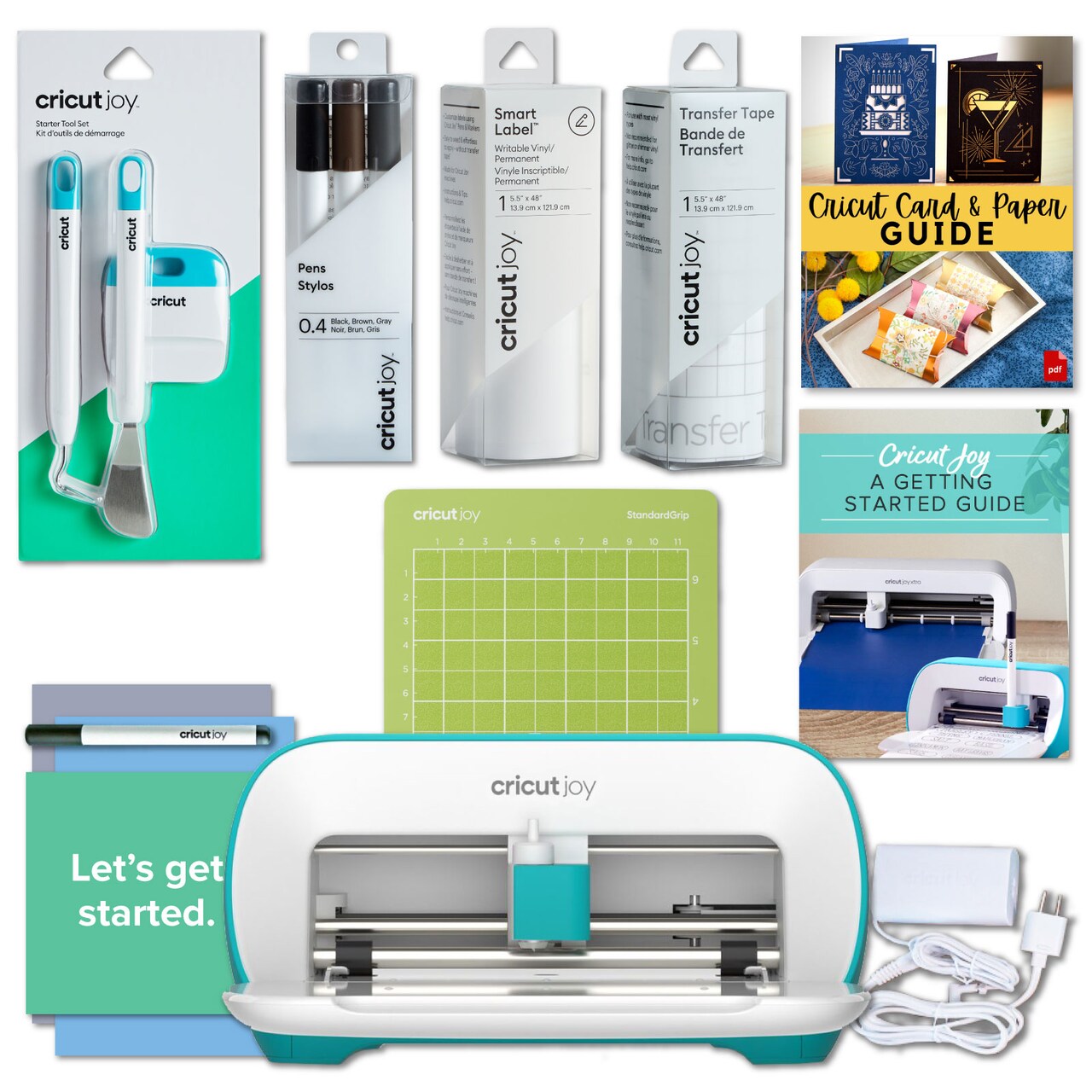 Cricut Joy Smart Machine with Writable Vinyl, Pens and Tools DIY Label Bundle